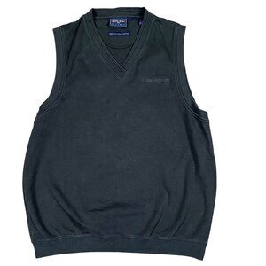 Bobby Jones Players Green V-Neck Golf Vest Size Large Pima Cotton